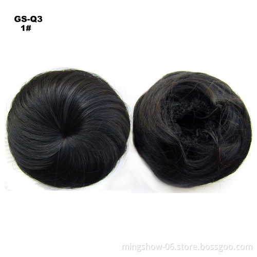 Wholesale messy afro fake hair bun accessories maker